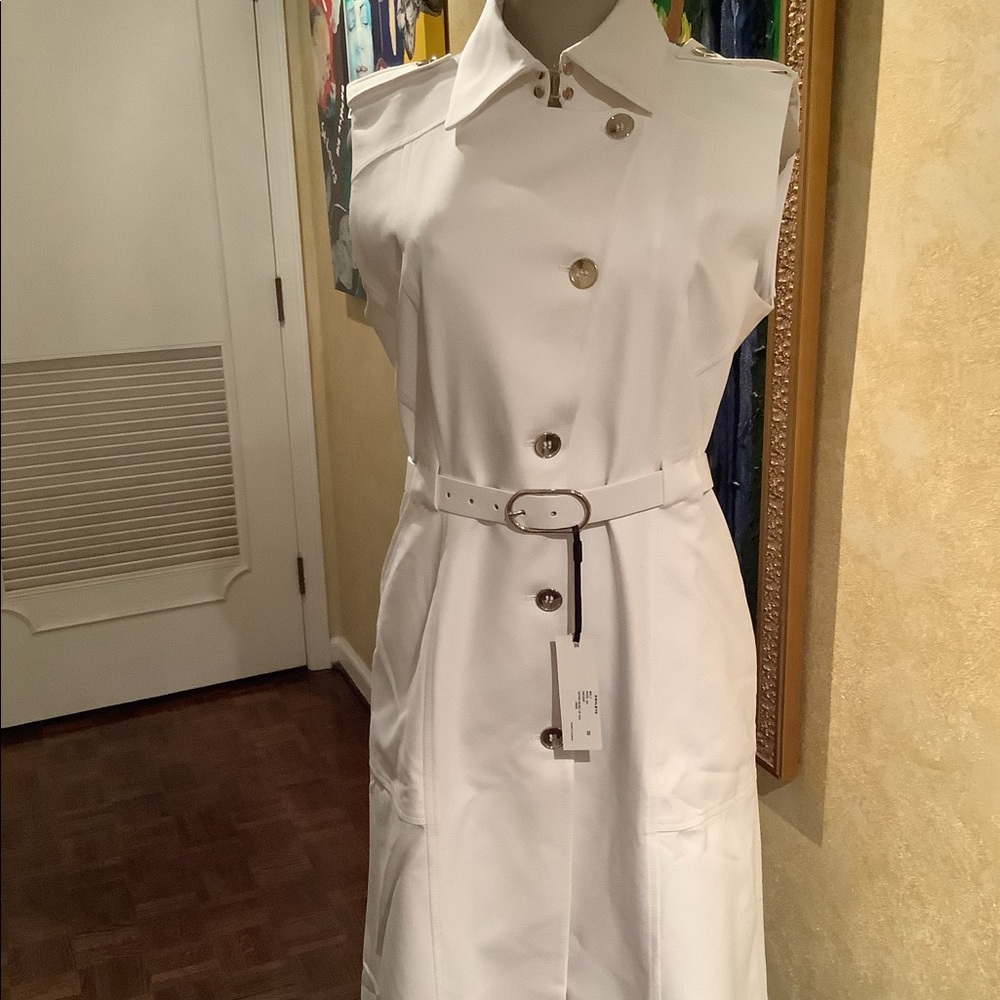 Epolette detailed shirt dress.